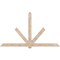 Ekena Millwork Kennewick Smooth Timber Gable Bracket, Douglas Fir, 108"W x 63"H x 5 1/2"D x 5 1/2"F, 14/12 Pitch GBW108X63X0606KEN00SDF - alternate 1